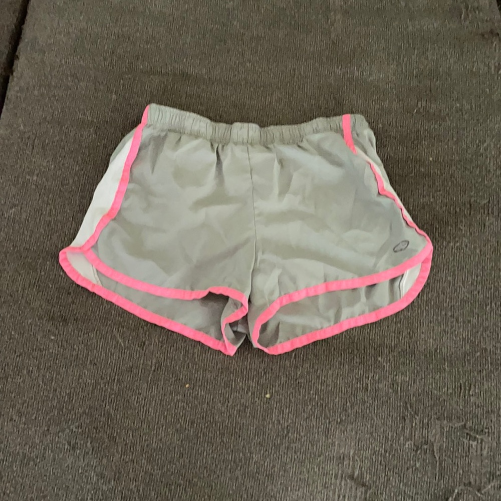Grey and Pink running shorts